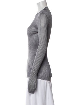 MM6 Maison Margiela Crew Neck Long Sleeve Top