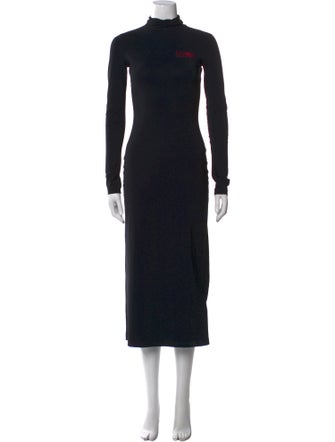 MM6 Maison Margiela Turtleneck Long Dress