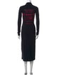 MM6 Maison Margiela Turtleneck Long Dress