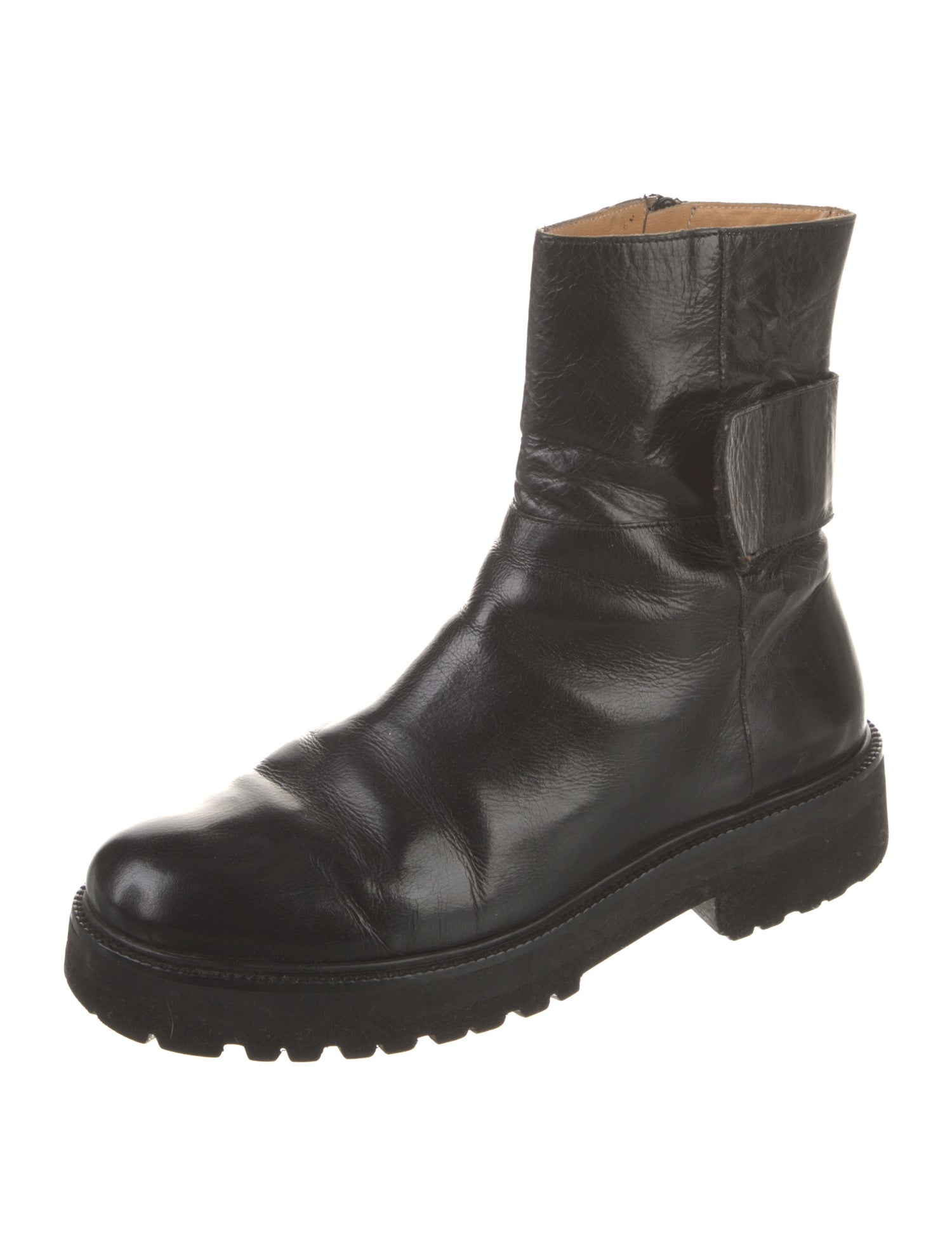 MM6 Maison Margiela Leather Combat Boots