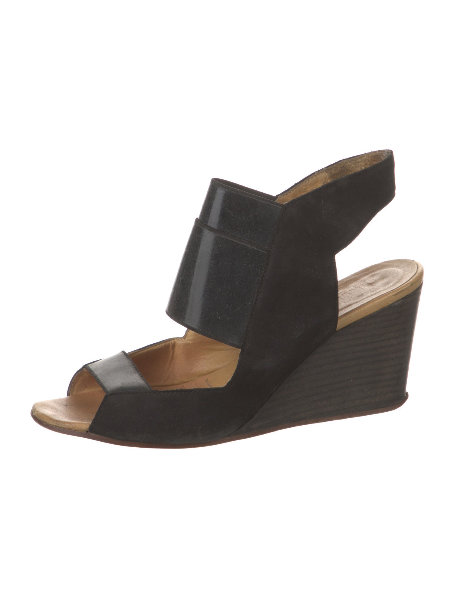MM6 Maison Margiela Suede Slingback Sandals