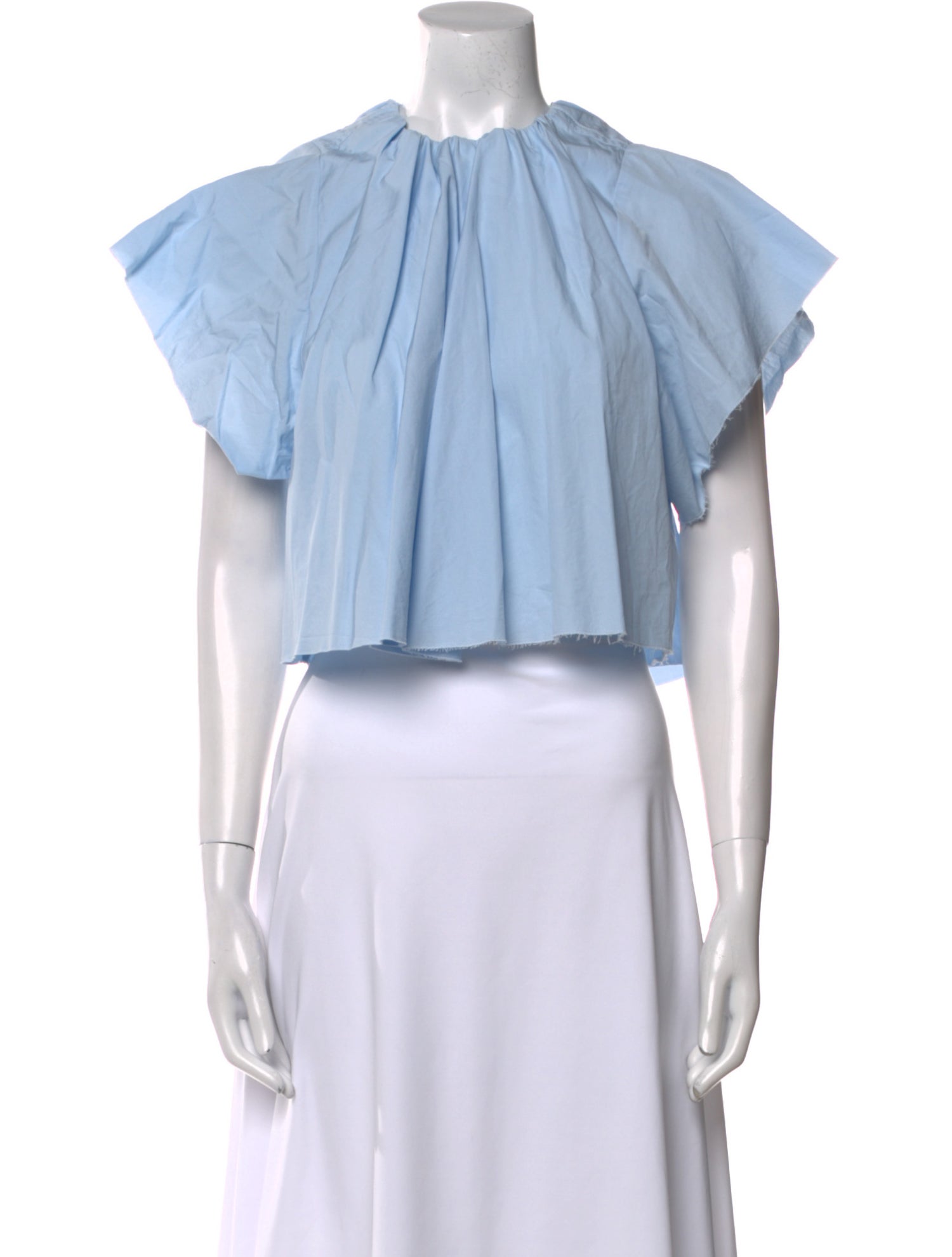 MM6 Maison Margiela Crew Neck Short Sleeve Crop Top