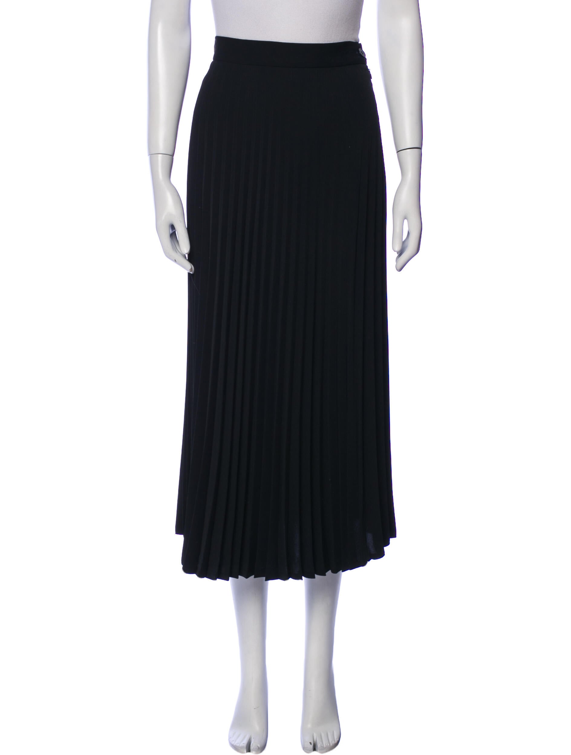 MM6 Maison Margiela Pleated Accents Midi Length Skirt w/ Tags