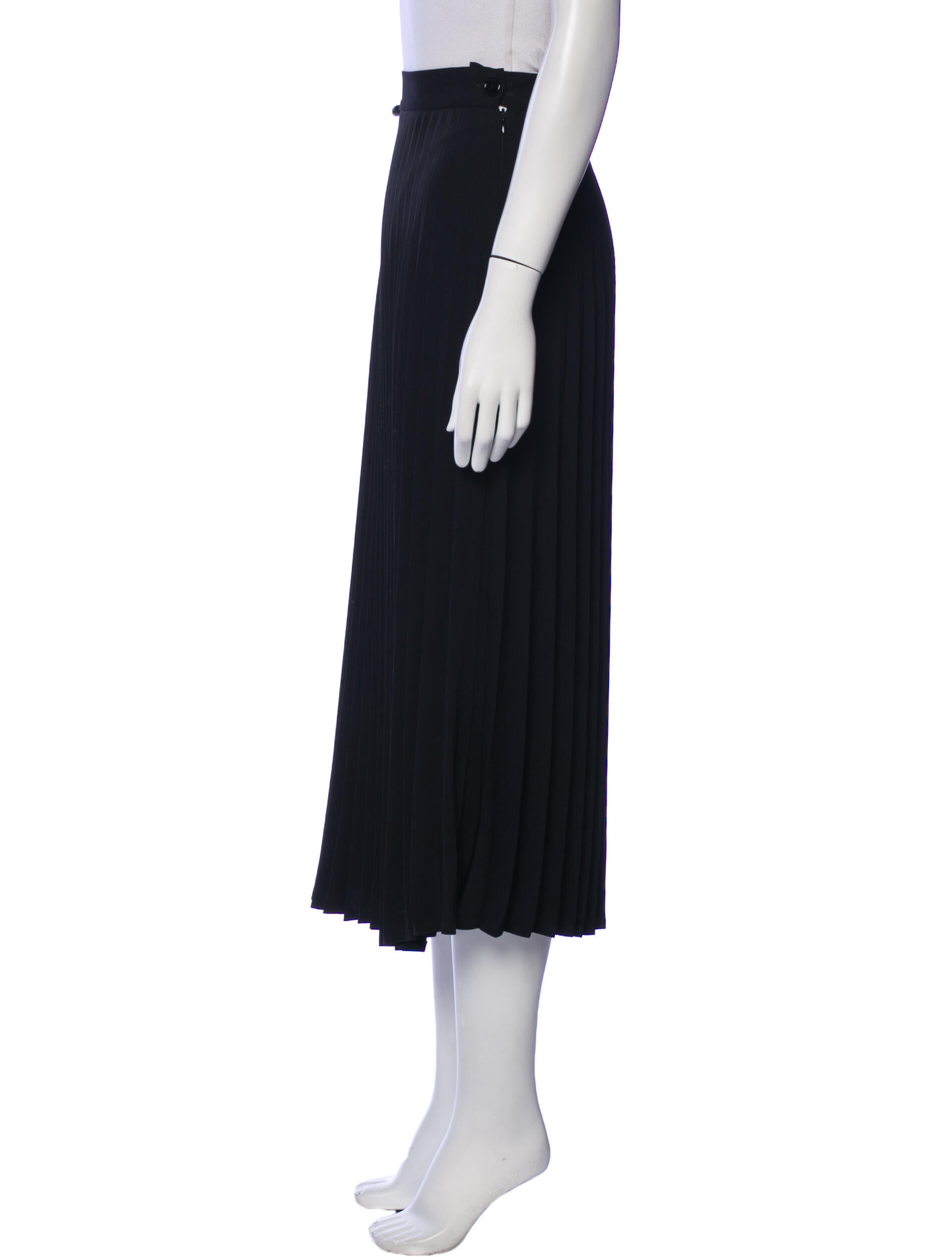 MM6 Maison Margiela Pleated Accents Midi Length Skirt w/ Tags