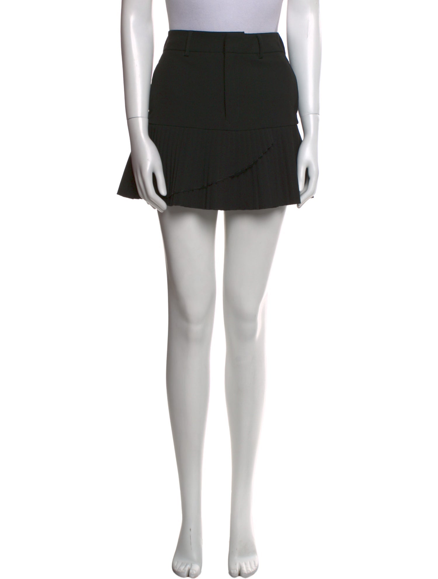 MM6 Maison Margiela Pleated Accents Mini Skirt