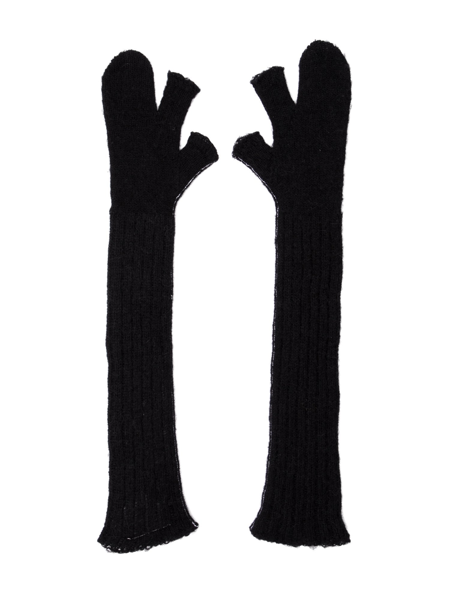 MM6 Maison Margiela Alpaca Long Knitted Winter Gloves