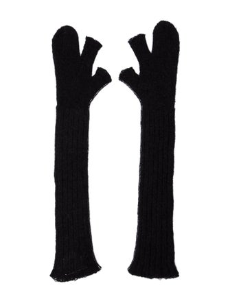MM6 Maison Margiela Alpaca Long Knitted Winter Gloves