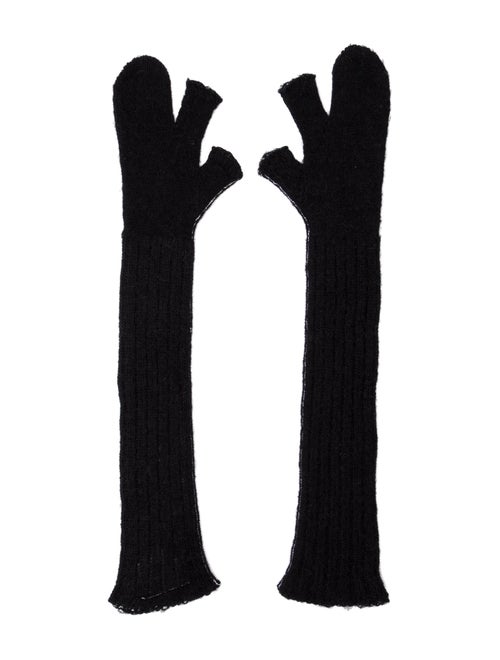 MM6 Maison Margiela Alpaca Long Knitted Winter Gloves