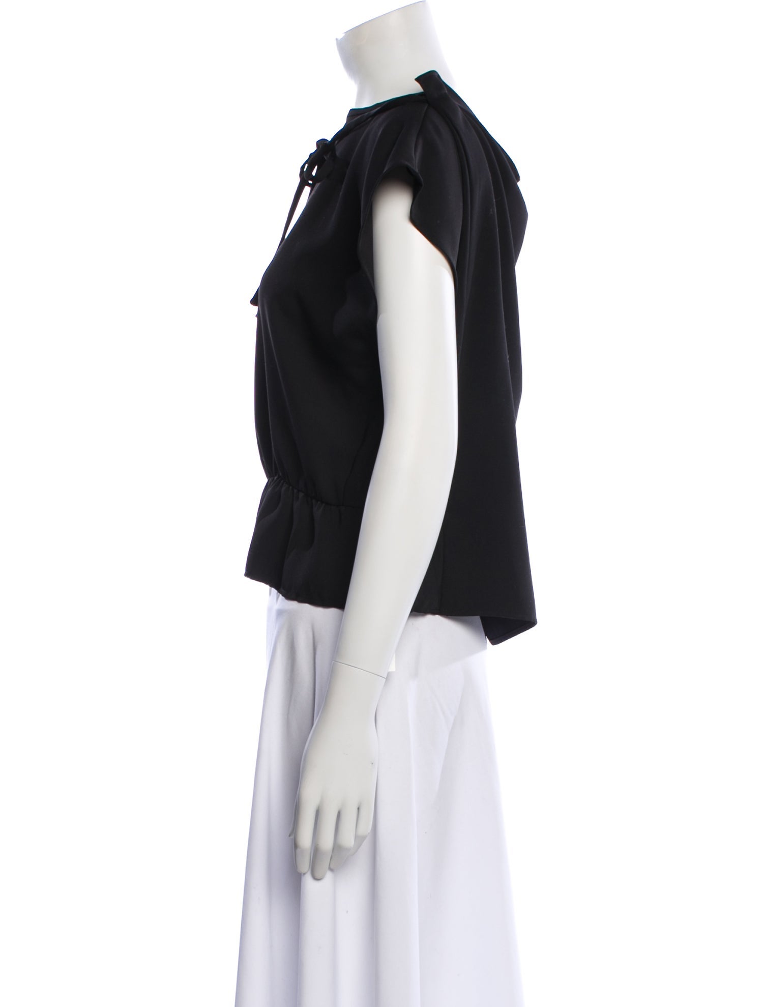 MM6 Maison Margiela Bateau Neckline Short Sleeve Crop Top w/ Tags