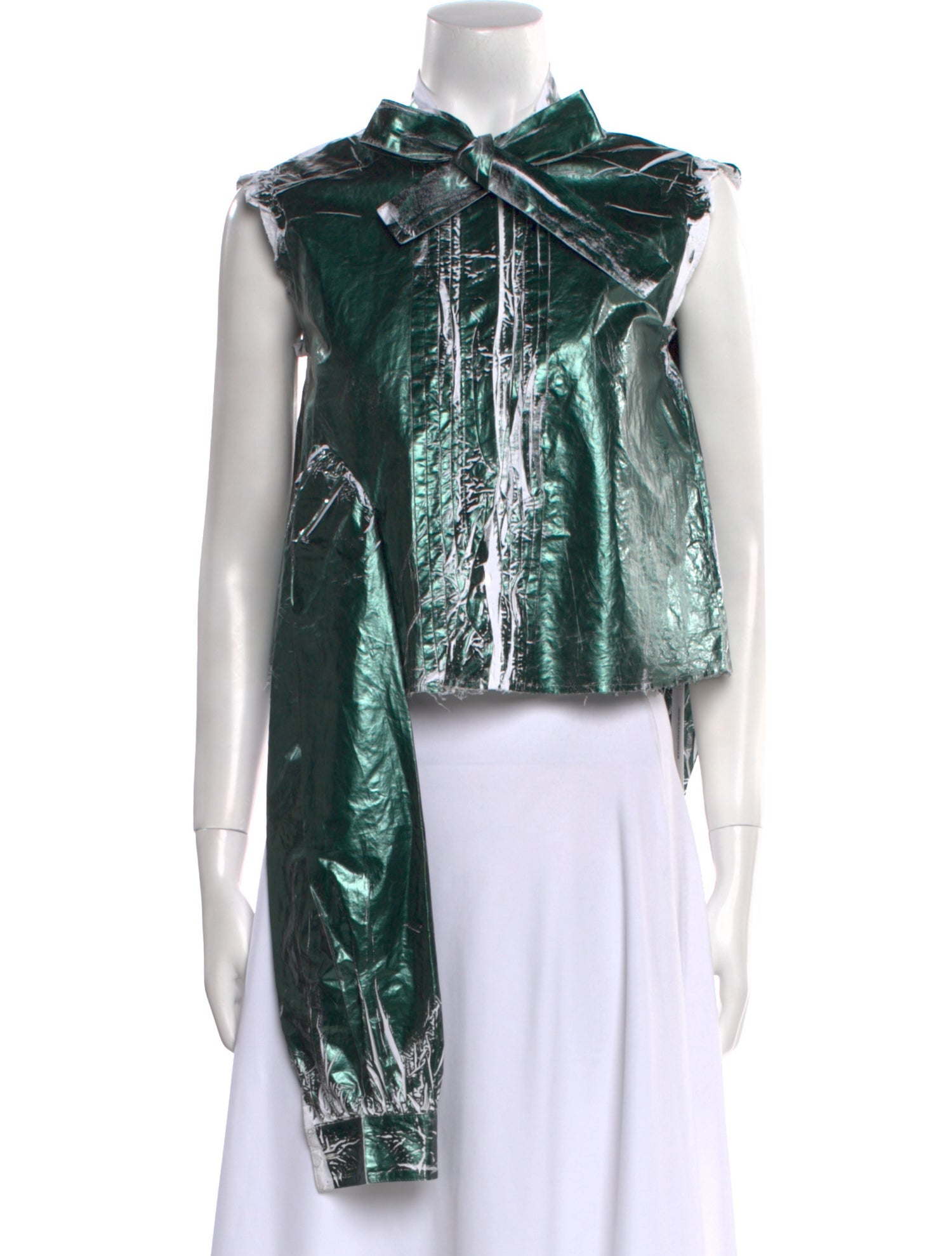 MM6 Maison Margiela Mock Neck Sleeveless Sweatshirt