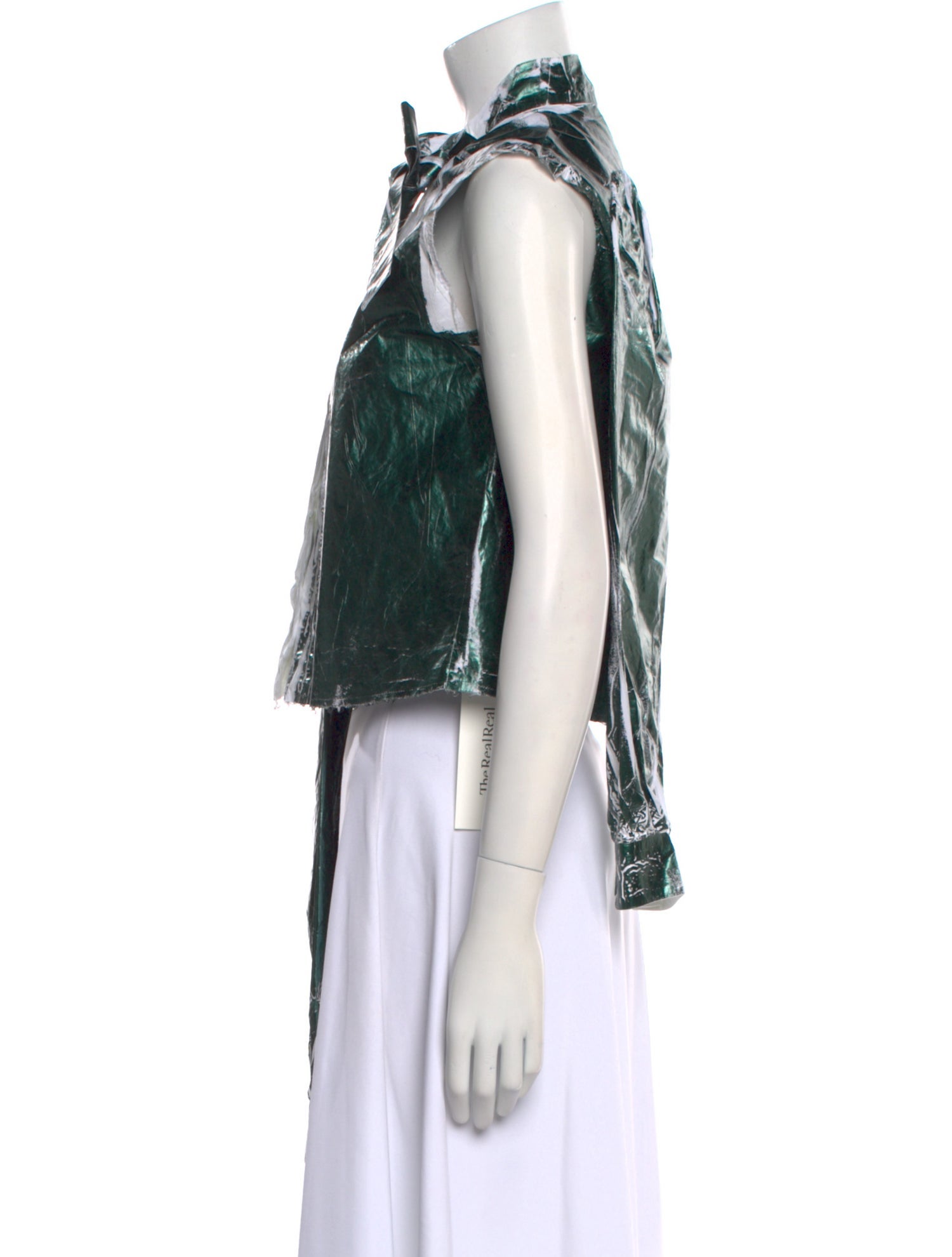 MM6 Maison Margiela Mock Neck Sleeveless Sweatshirt