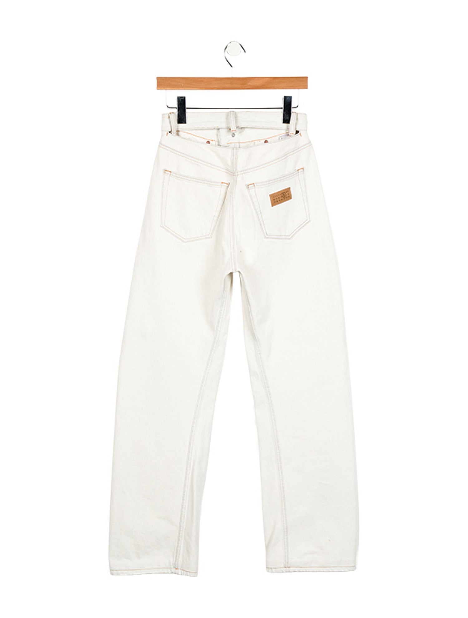 MM6 Maison Margiela High-Rise Straight Leg Jeans