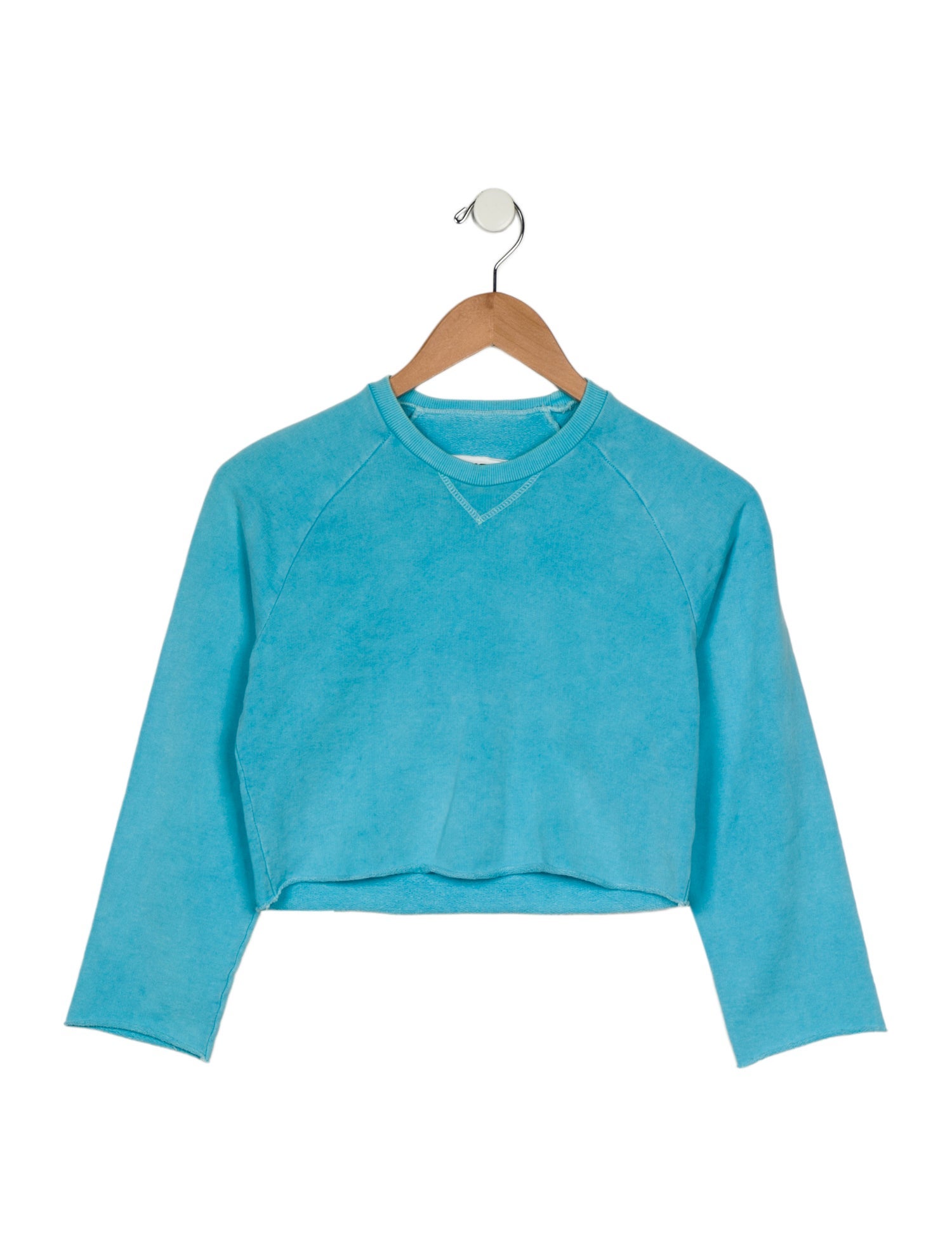 MM6 Maison Margiela Girls' Cropped Crew Neck Sweatshirt
