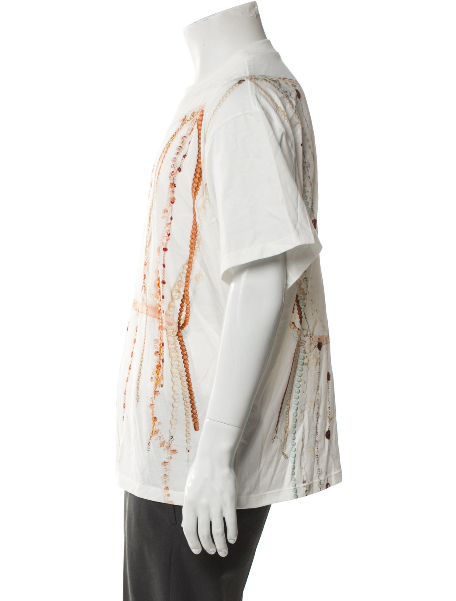 MM6 Maison Margiela Graphic Print Crew Neck Henley w/ Tags