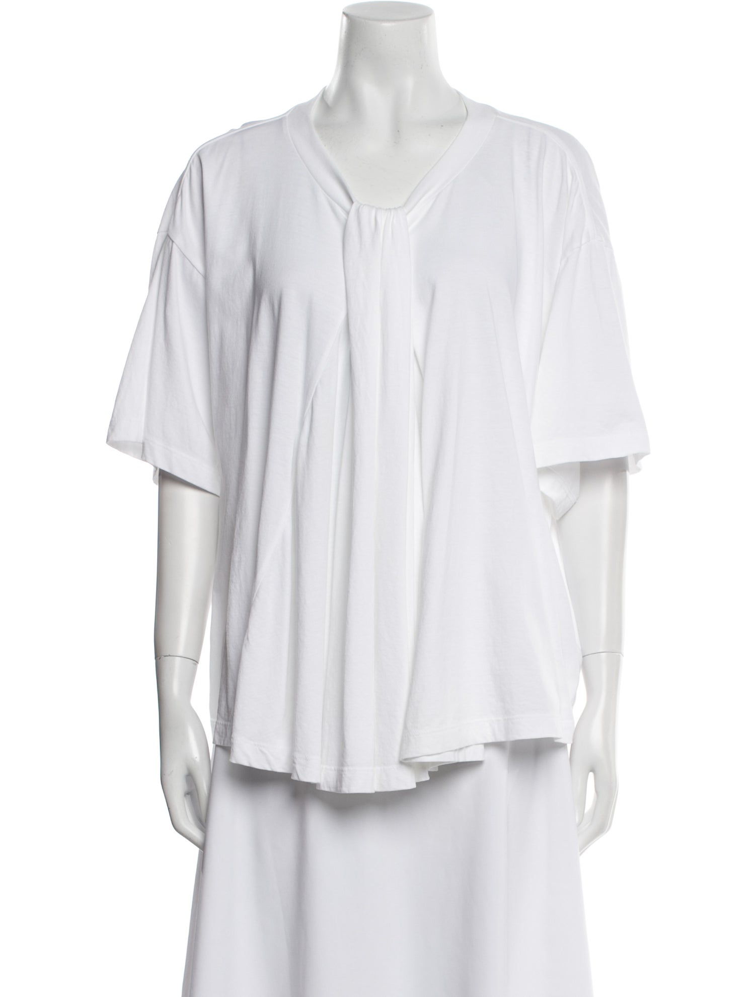 MM6 Maison Margiela V-Neck Short Sleeve Blouse