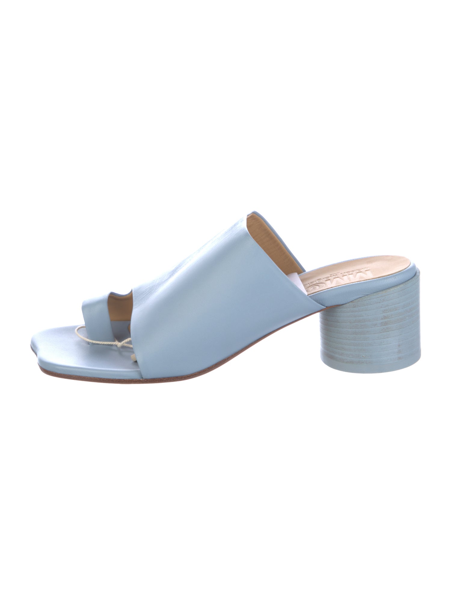 MM6 Maison Margiela Leather Slides