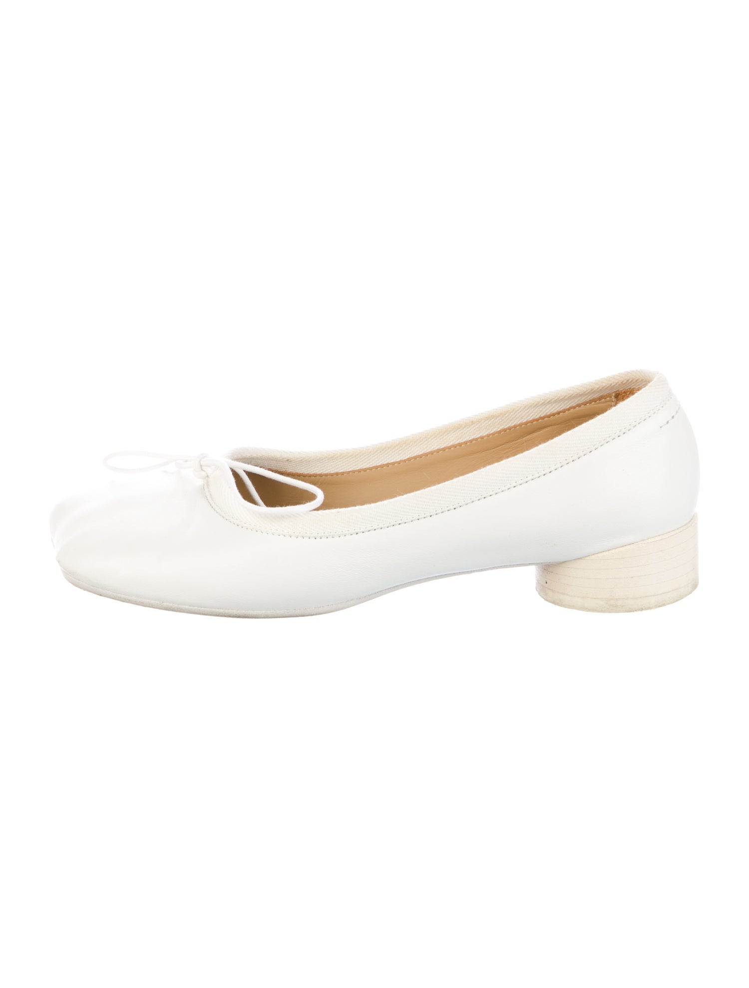 MM6 Maison Margiela Leather Ballet Flats