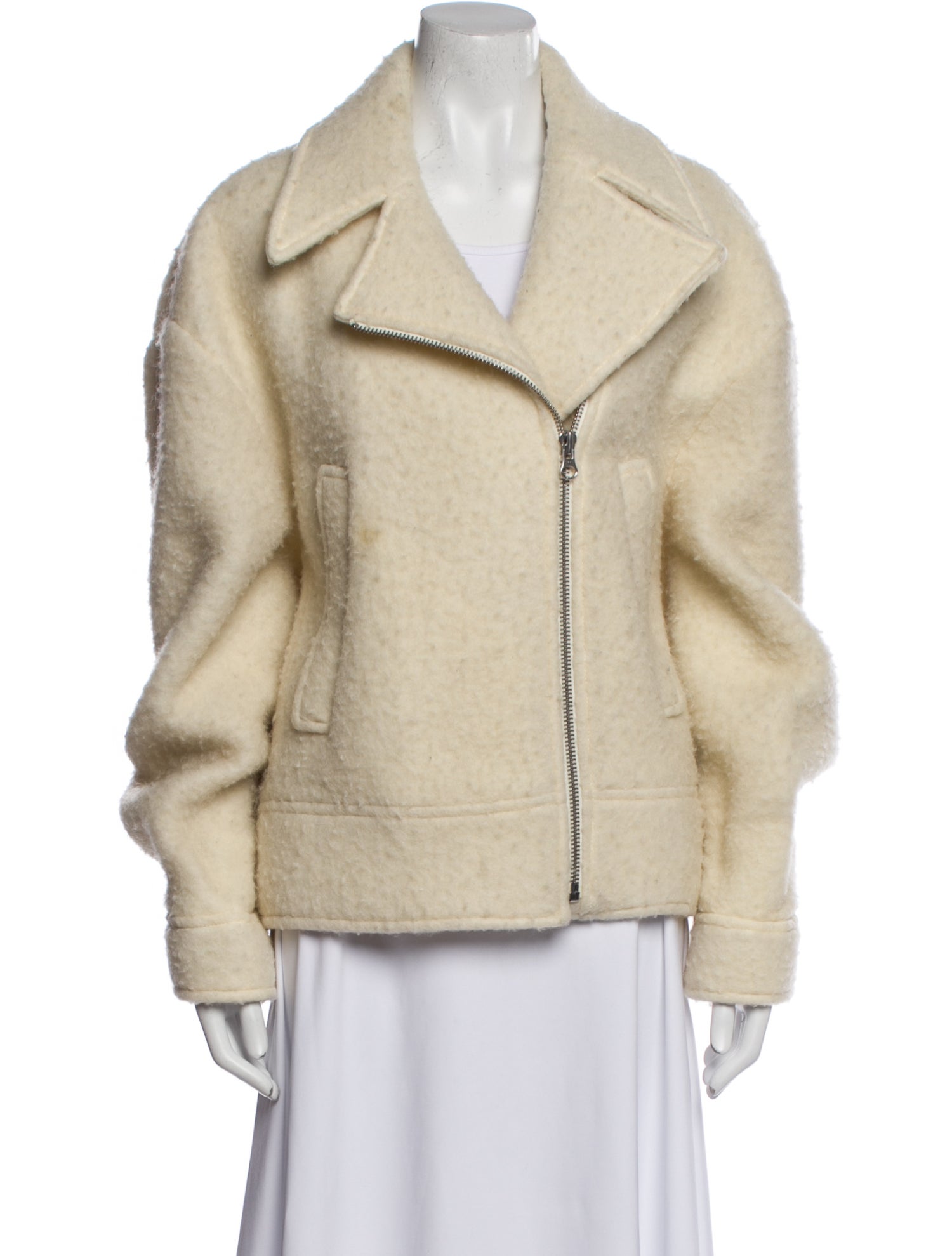 MM6 Maison Margiela Wool Faux Fur Jacket