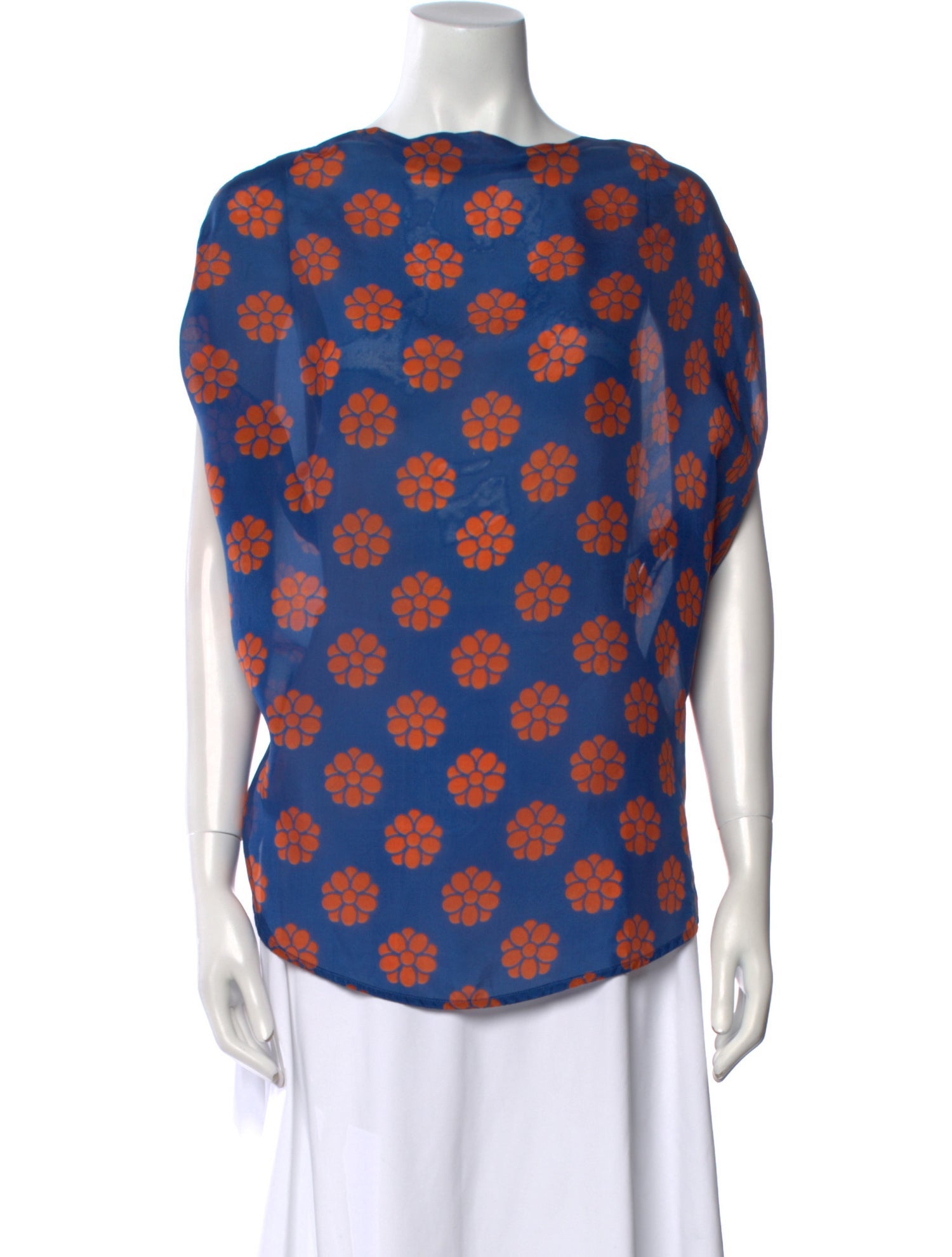 MM6 Maison Margiela Silk Printed Blouse
