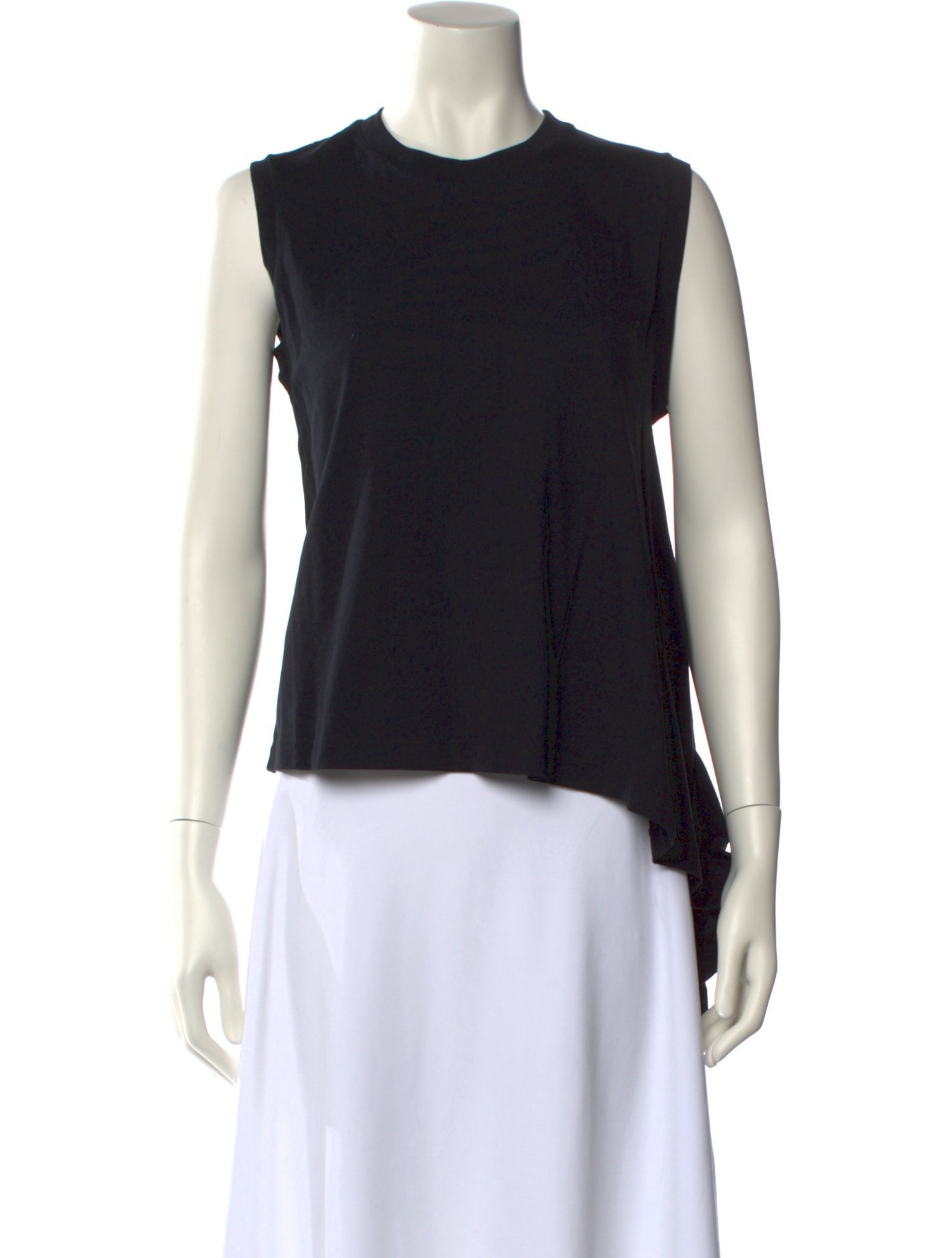 MM6 Maison Margiela Crew Neck Sleeveless Top