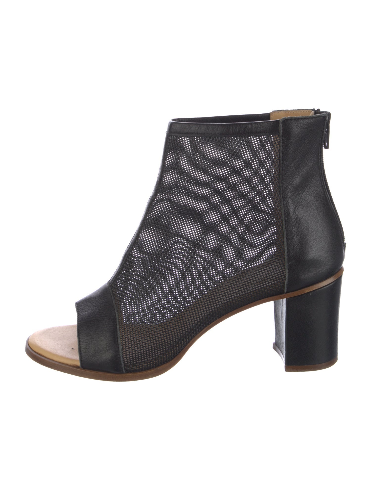 MM6 Maison Margiela Leather Printed Boots