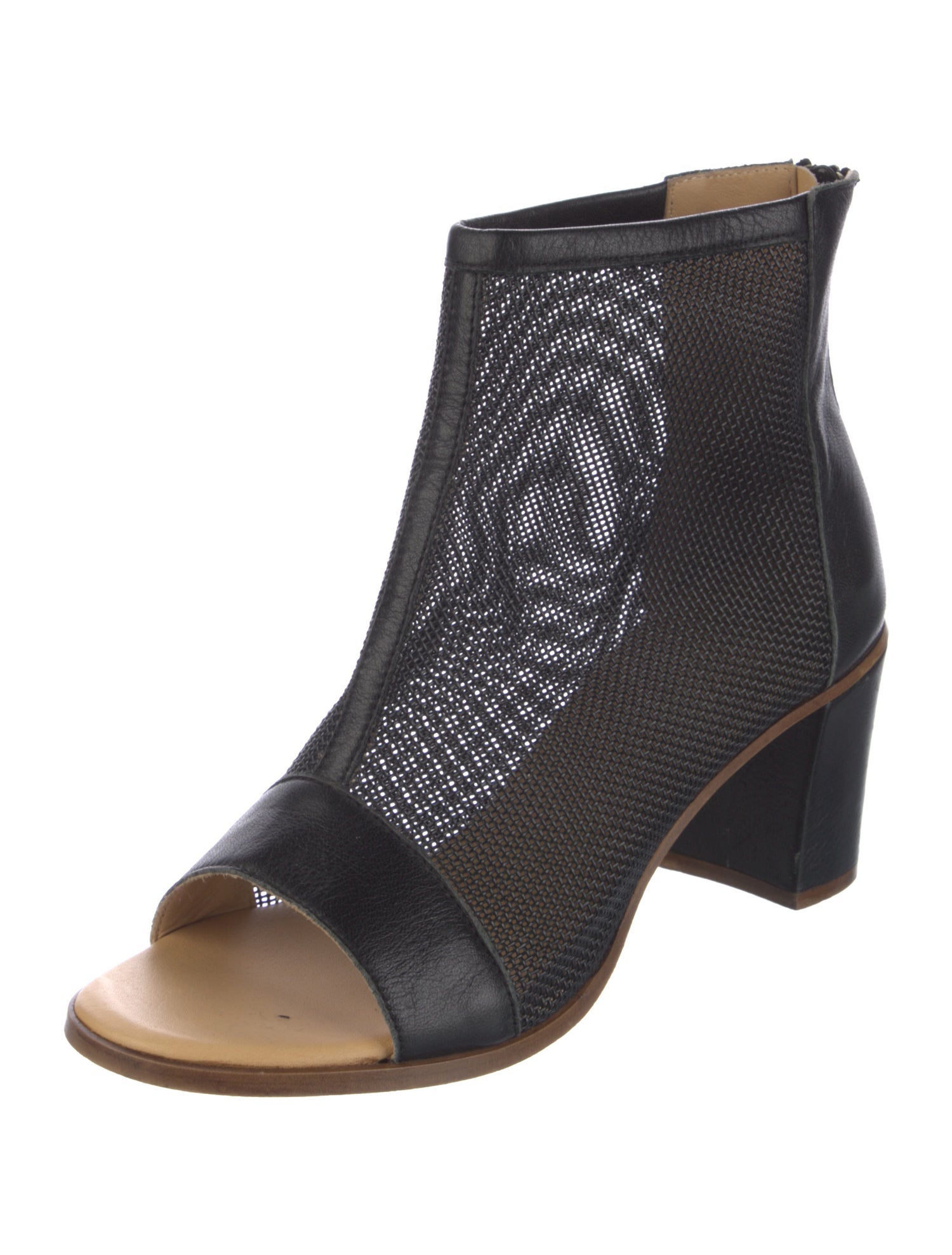 MM6 Maison Margiela Leather Printed Boots