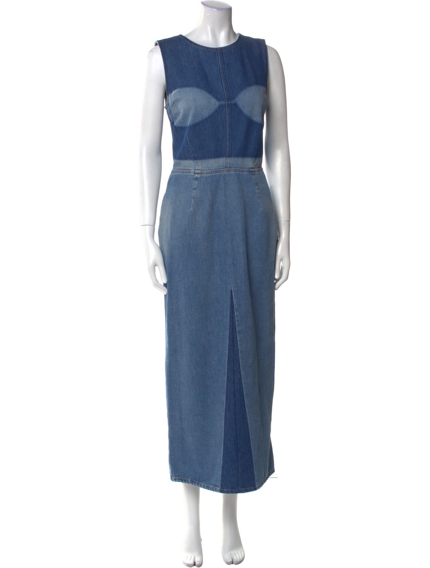 MM6 Maison Margiela Crew Neck Midi Length Dress