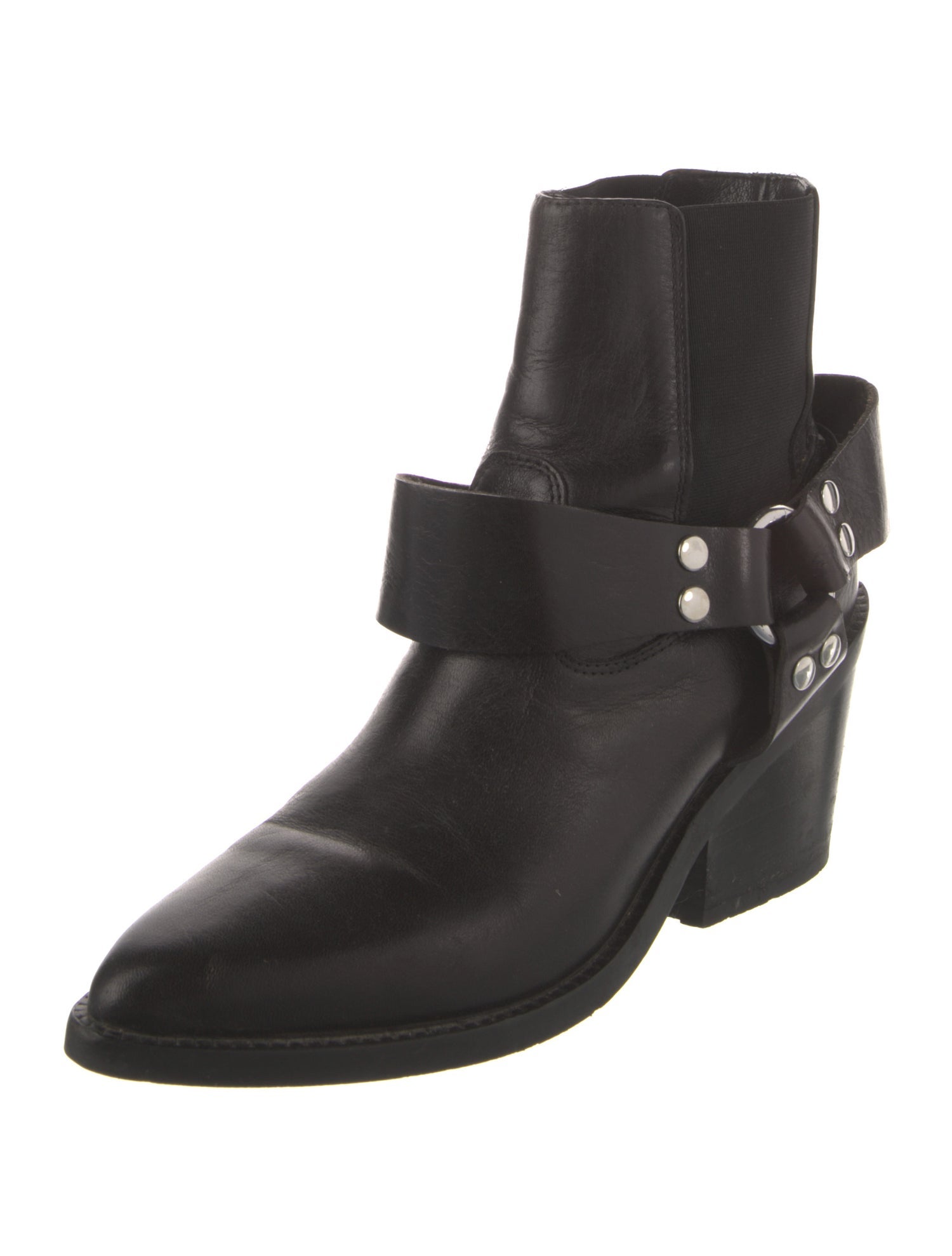 MM6 Maison Margiela Leather Moto Boots