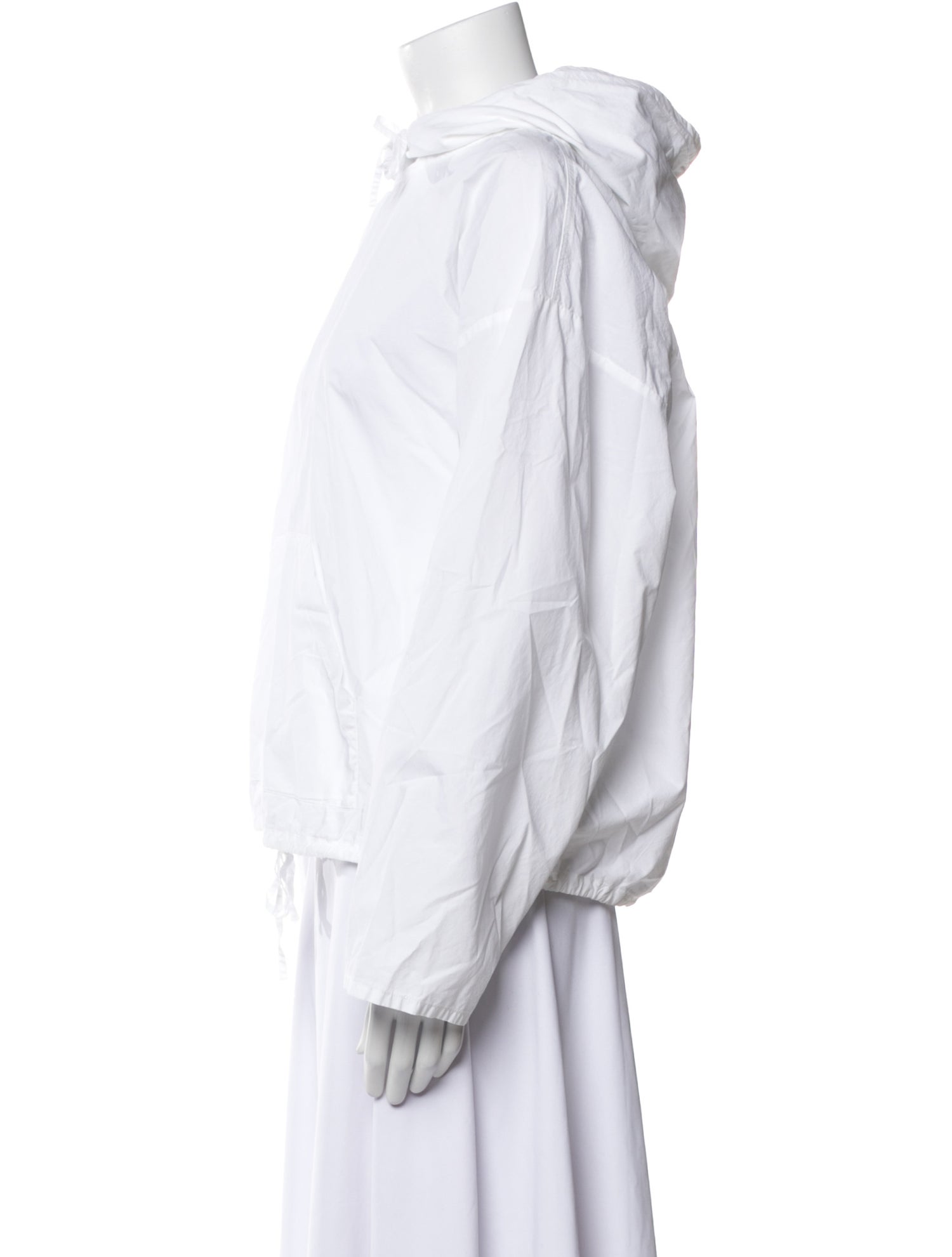 MM6 Maison Margiela Mock Neck Long Sleeve Blouse