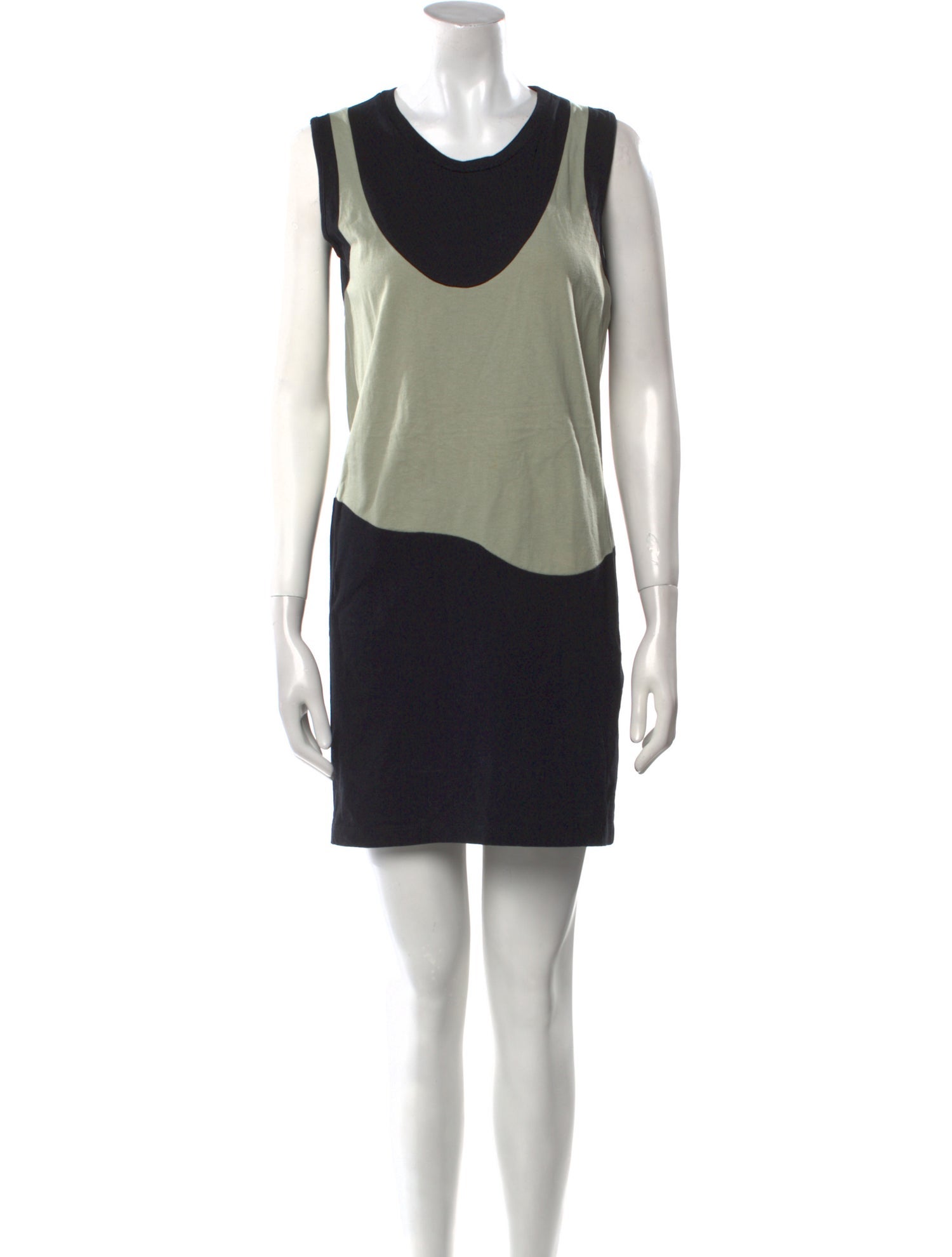 MM6 Maison Margiela Colorblock Pattern Mini Dress