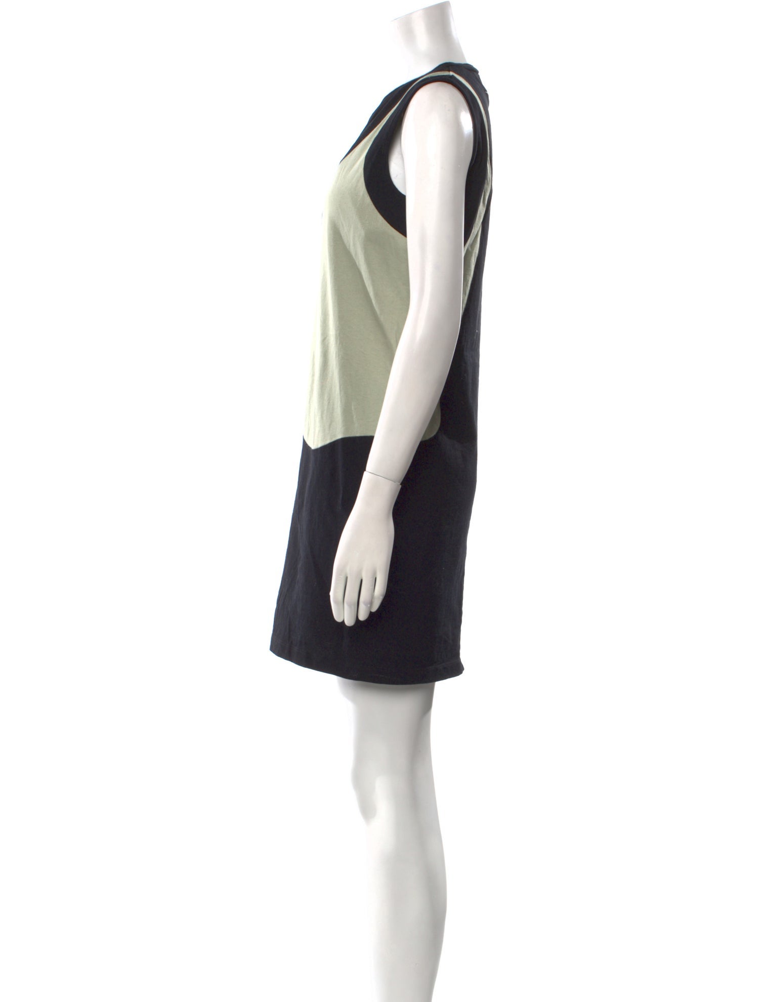 MM6 Maison Margiela Colorblock Pattern Mini Dress