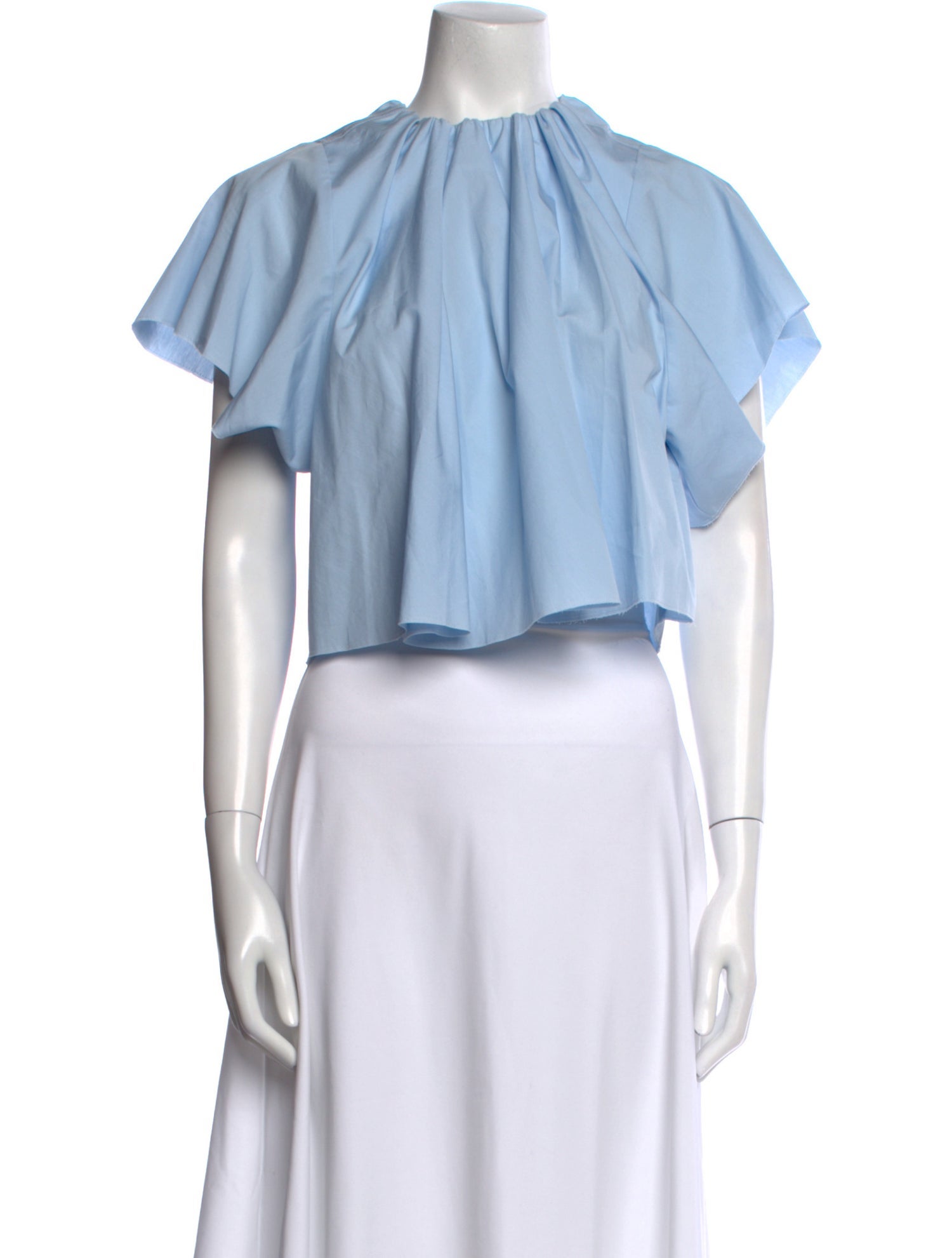 MM6 Maison Margiela Crew Neck Short Sleeve Crop Top