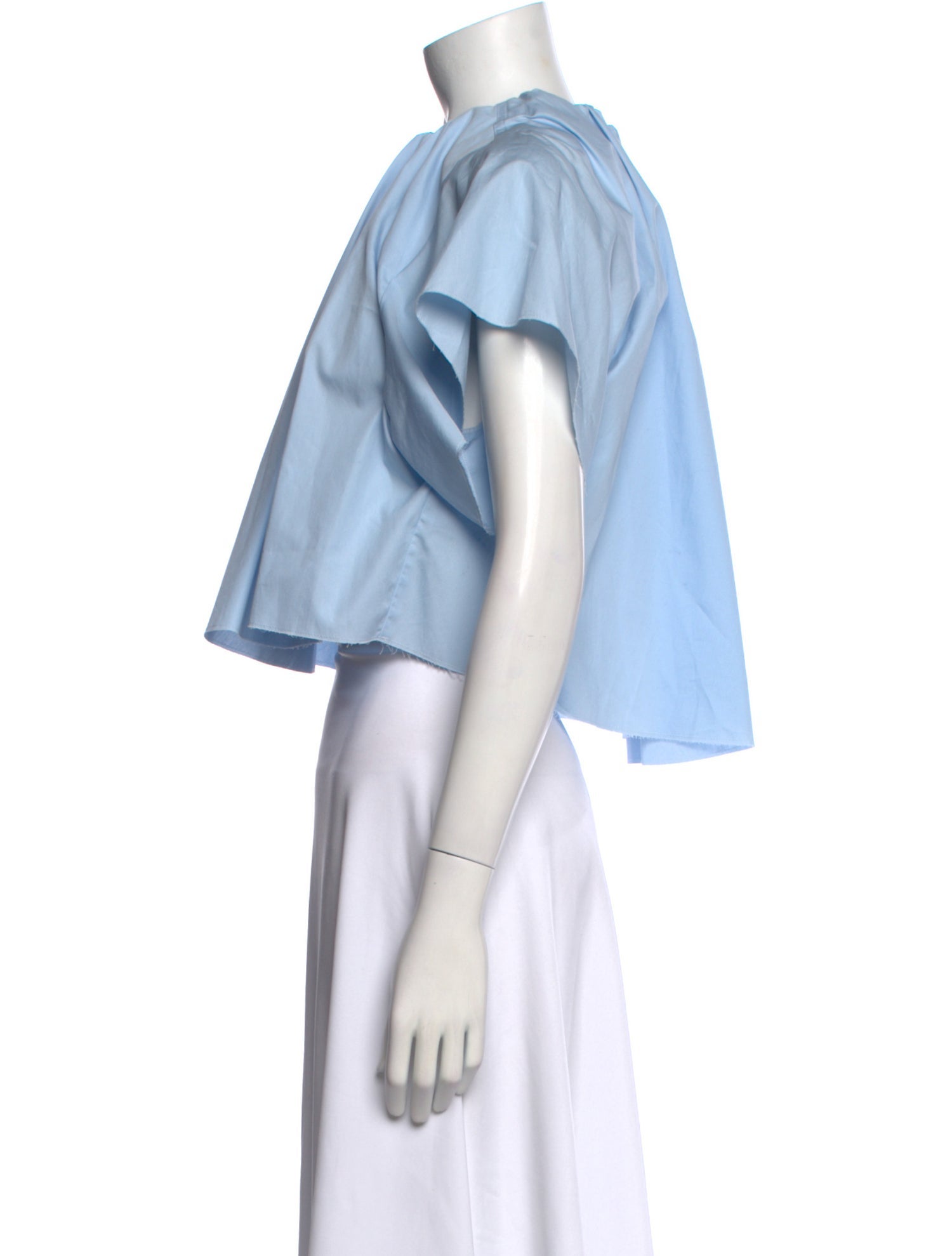 MM6 Maison Margiela Crew Neck Short Sleeve Crop Top