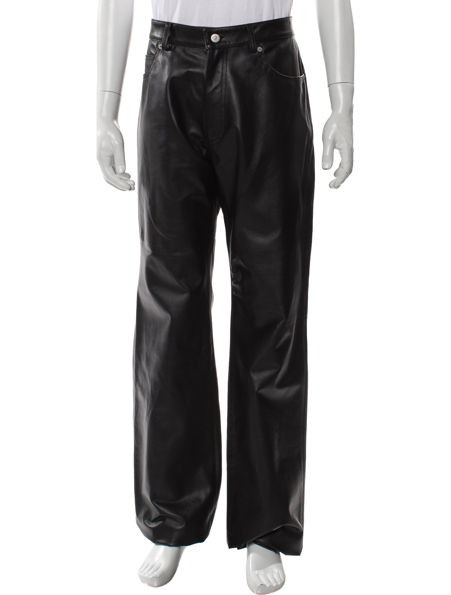 MM6 Maison Margiela Calf Leather Pants w/ Tags