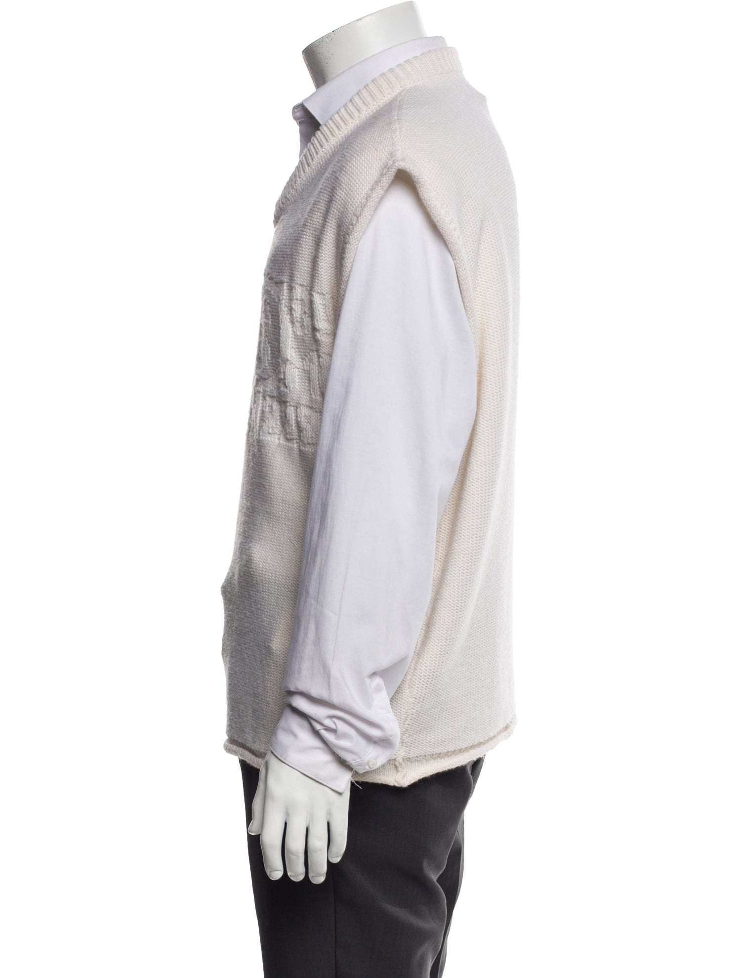 MM6 Maison Margiela Virgin Wool V-Neck Sweater Vest