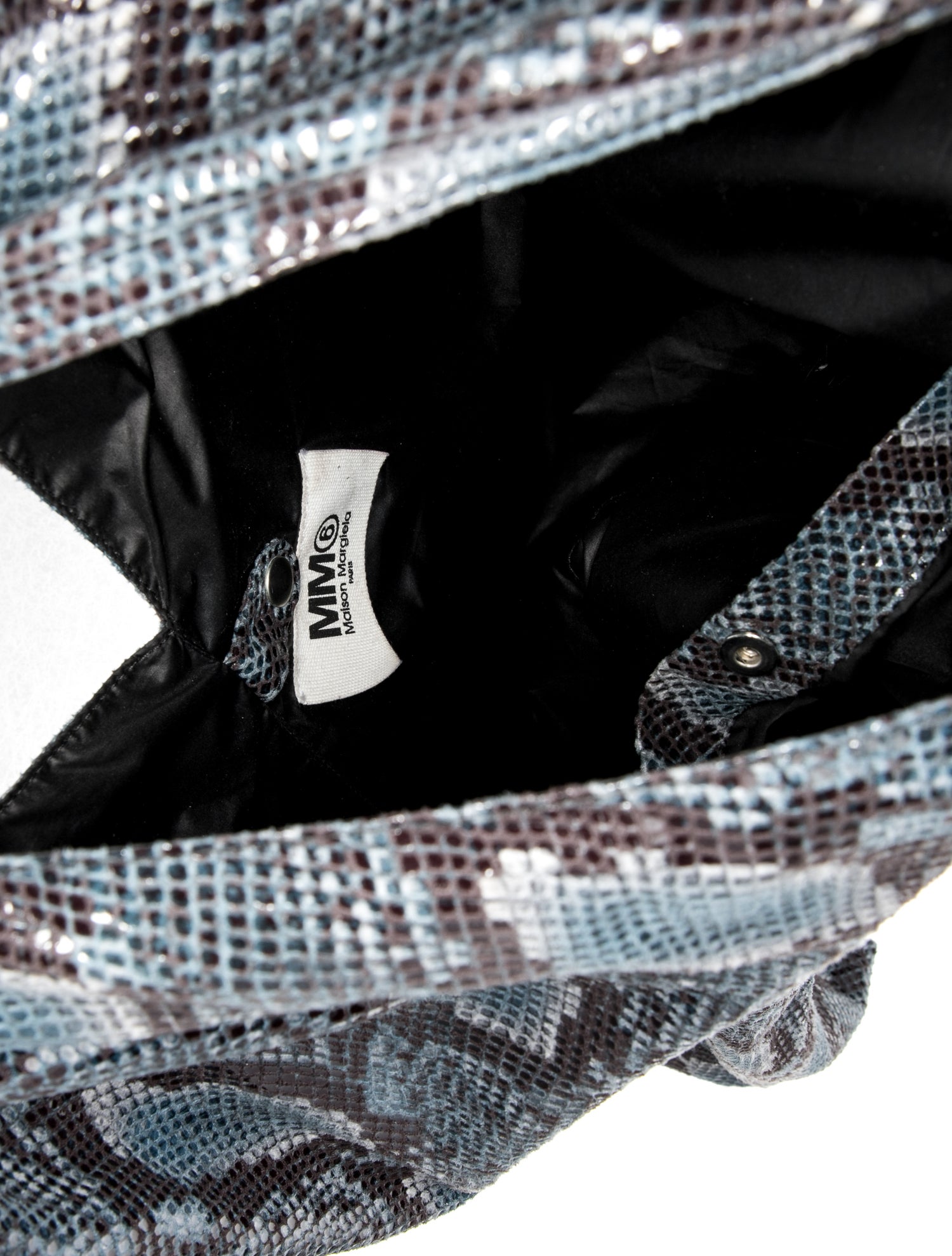 MM6 Maison Margiela Snakeskin Shoulder Bag - Blue Hobos, Handbags