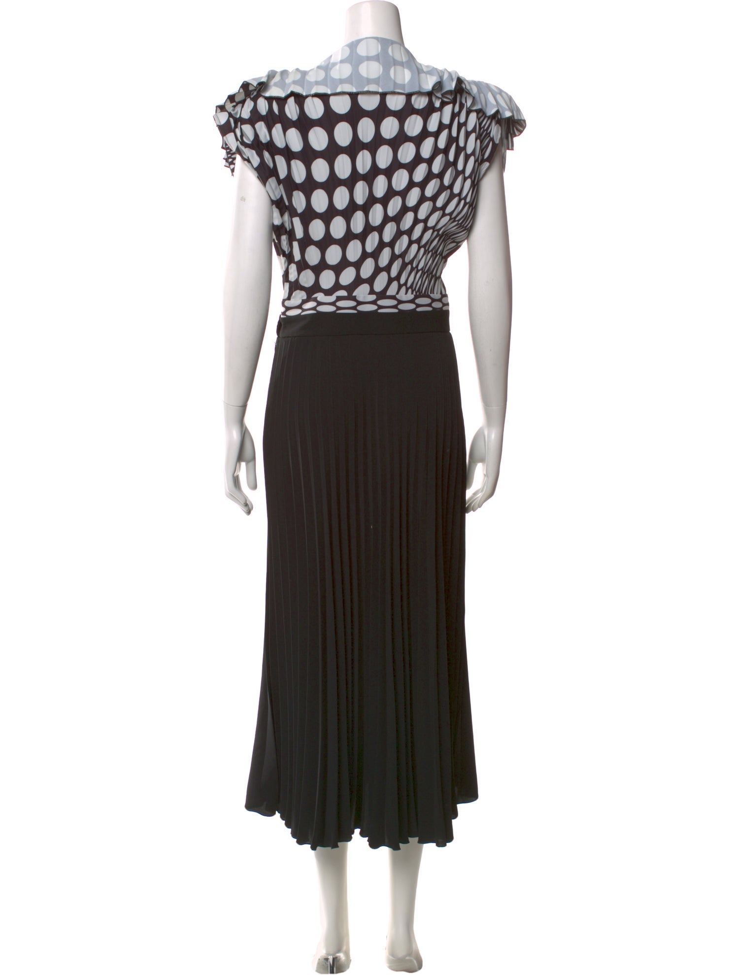 MM6 Maison Margiela Polka Dot Print Long Dress