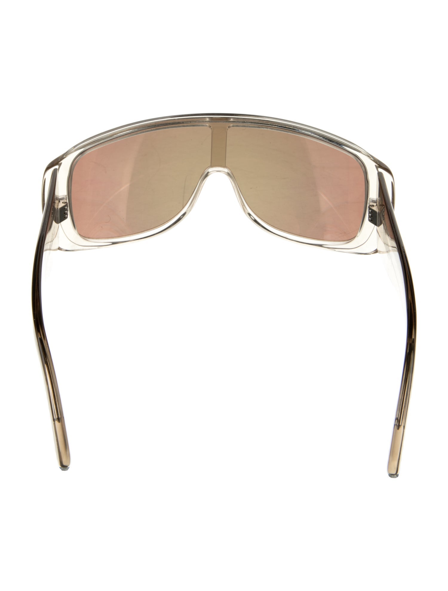 MM6 Maison Margiela Shield Tinted Sunglasses - Orange Sunglasses