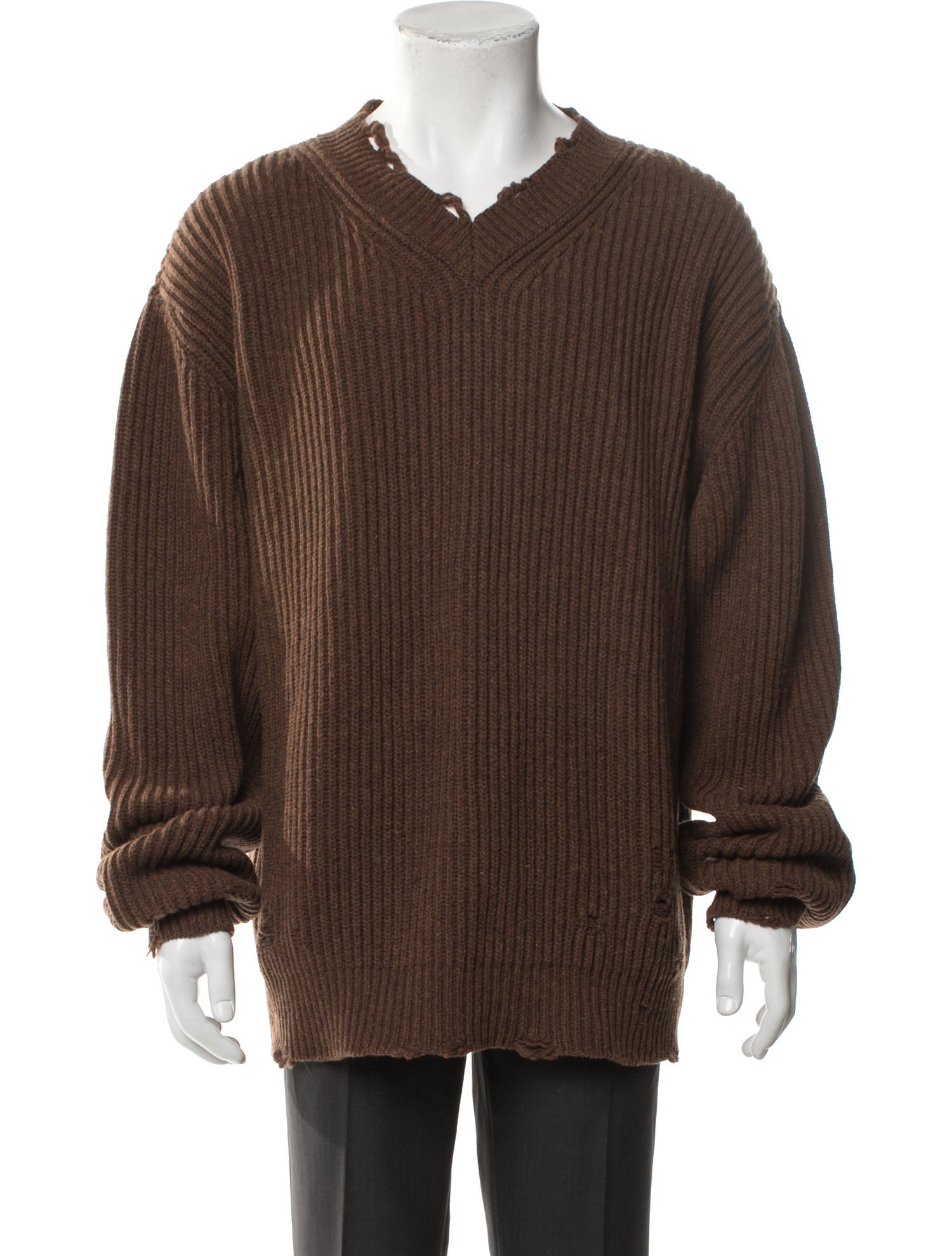 MM6 Maison Margiela Wool V-Neck Pullover
