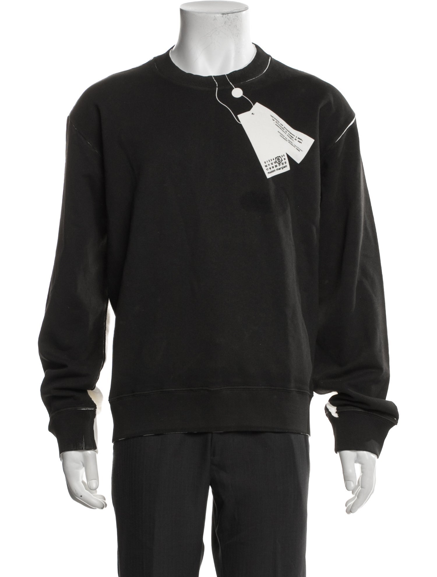 MM6 Maison Margiela Crew Neck Long Sleeve Sweatshirt