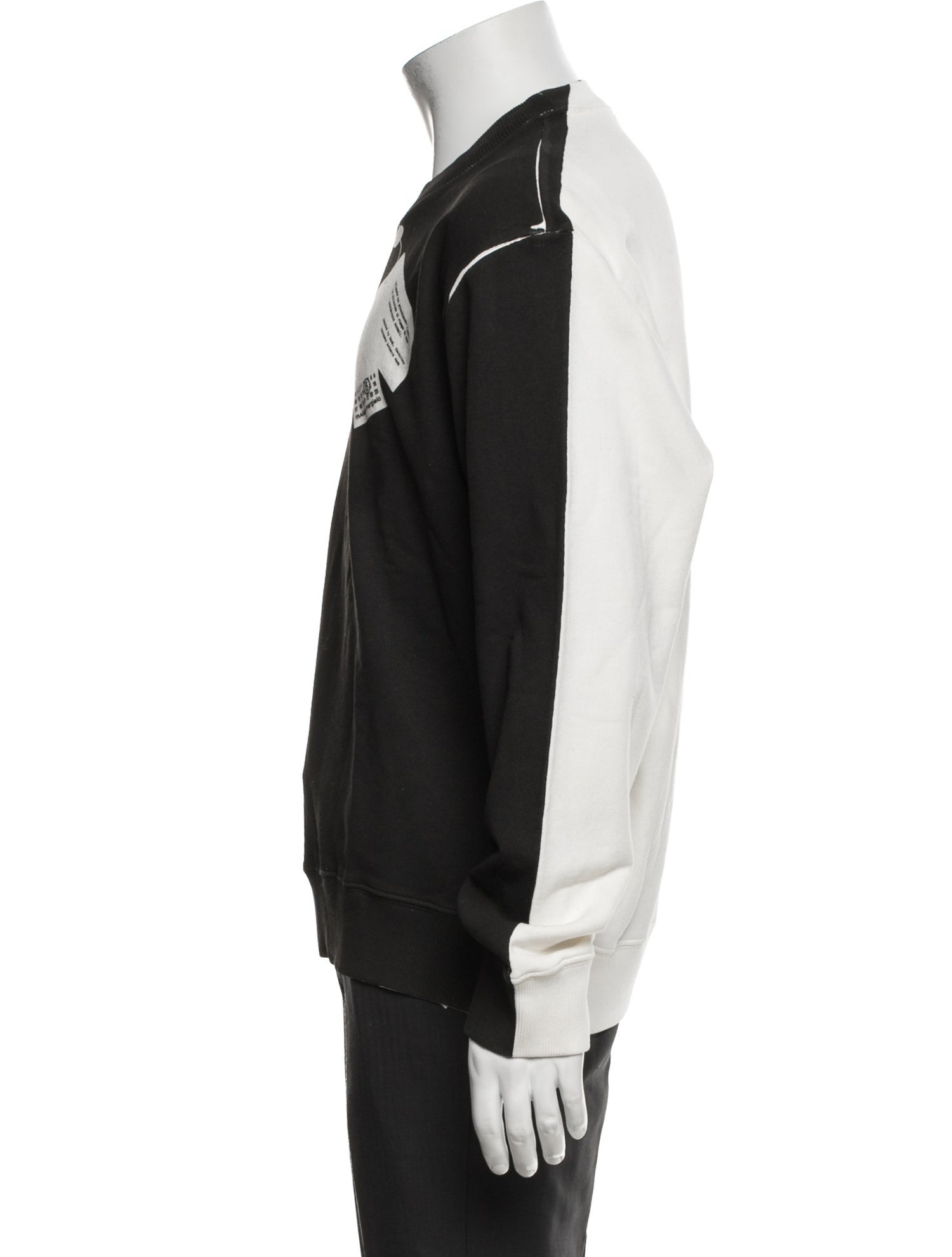 MM6 Maison Margiela Crew Neck Long Sleeve Sweatshirt