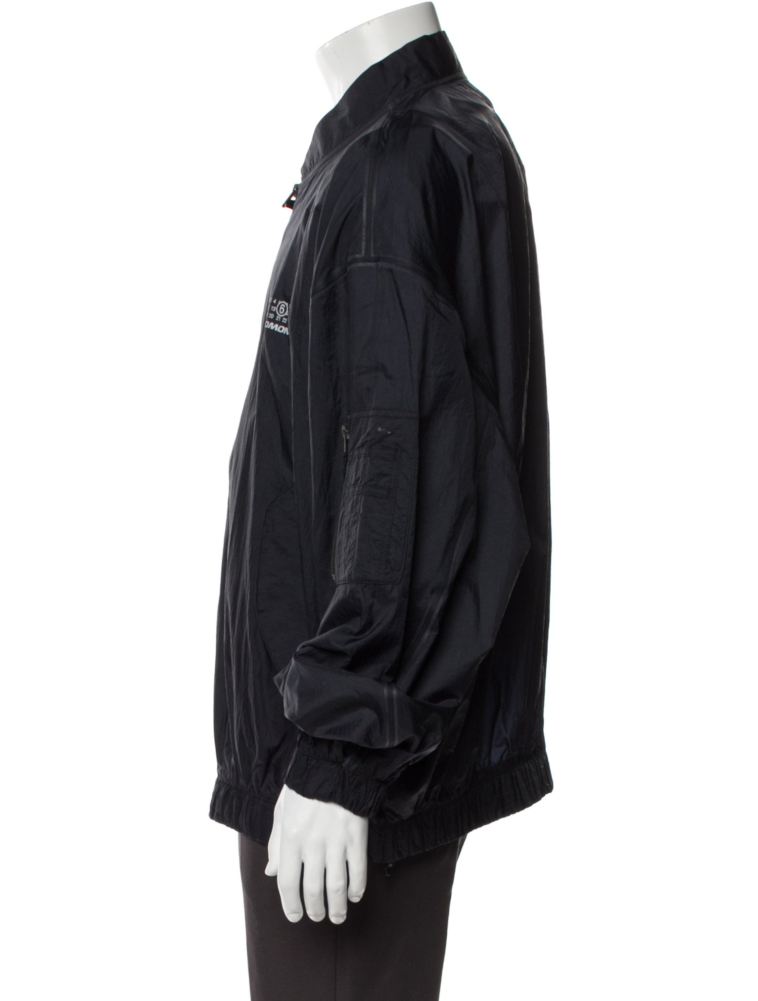 mm6 x salomon Graphic Print Windbreaker