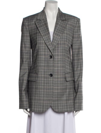 Maria McManus Plaid Print Blazer