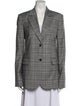 Maria McManus Plaid Print Blazer