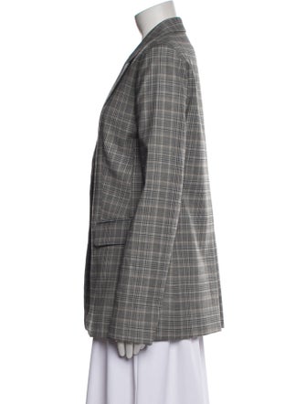 Maria McManus Plaid Print Blazer