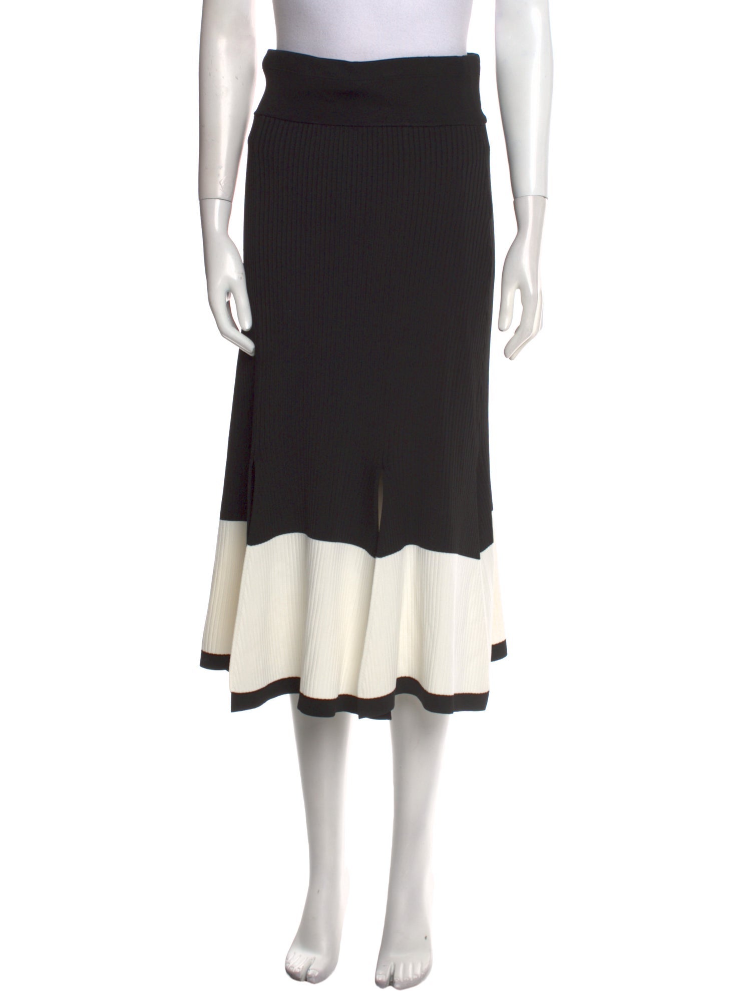 Maria McManus Colorblock Pattern Midi Length Skirt