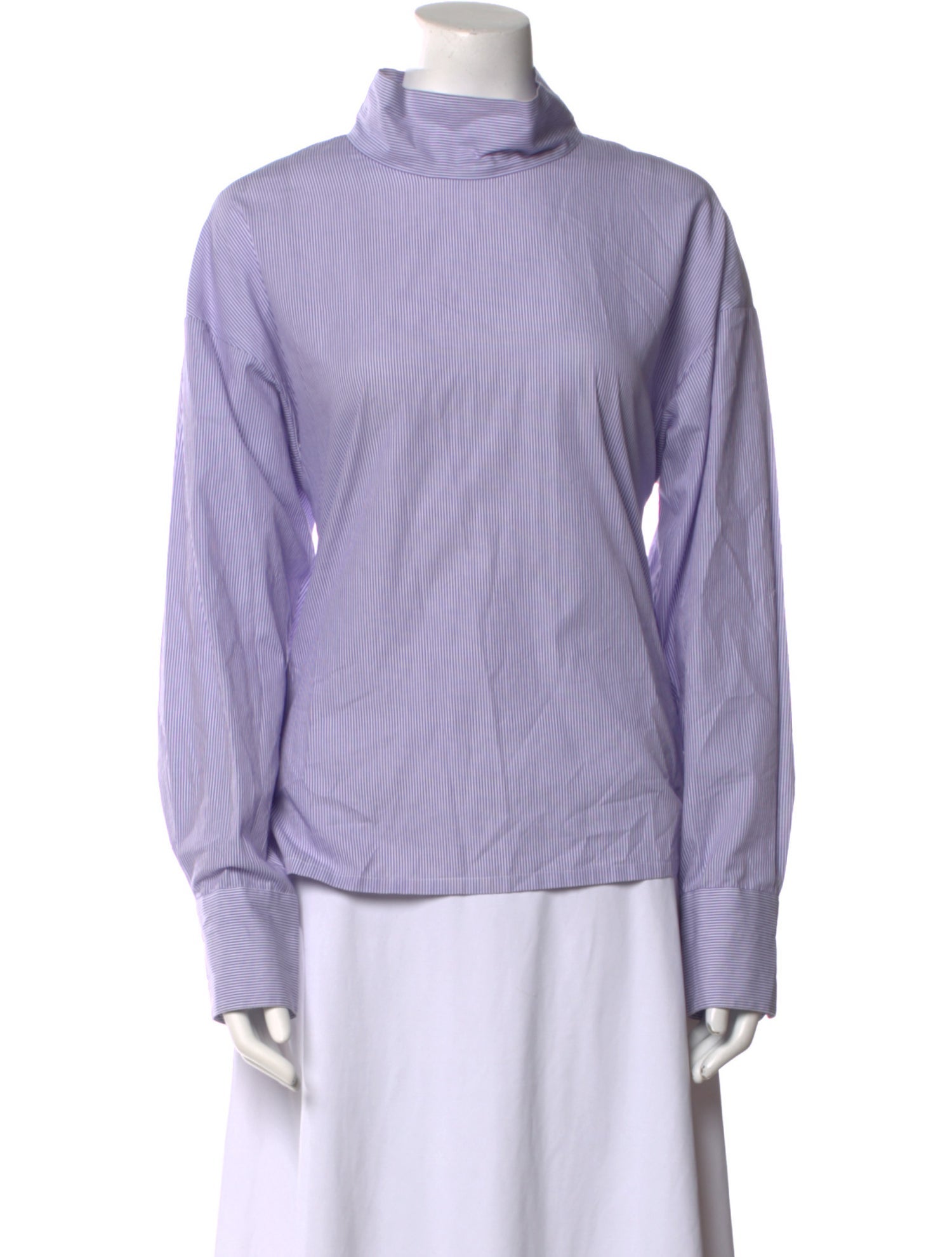 Maria McManus Striped Turtleneck Top