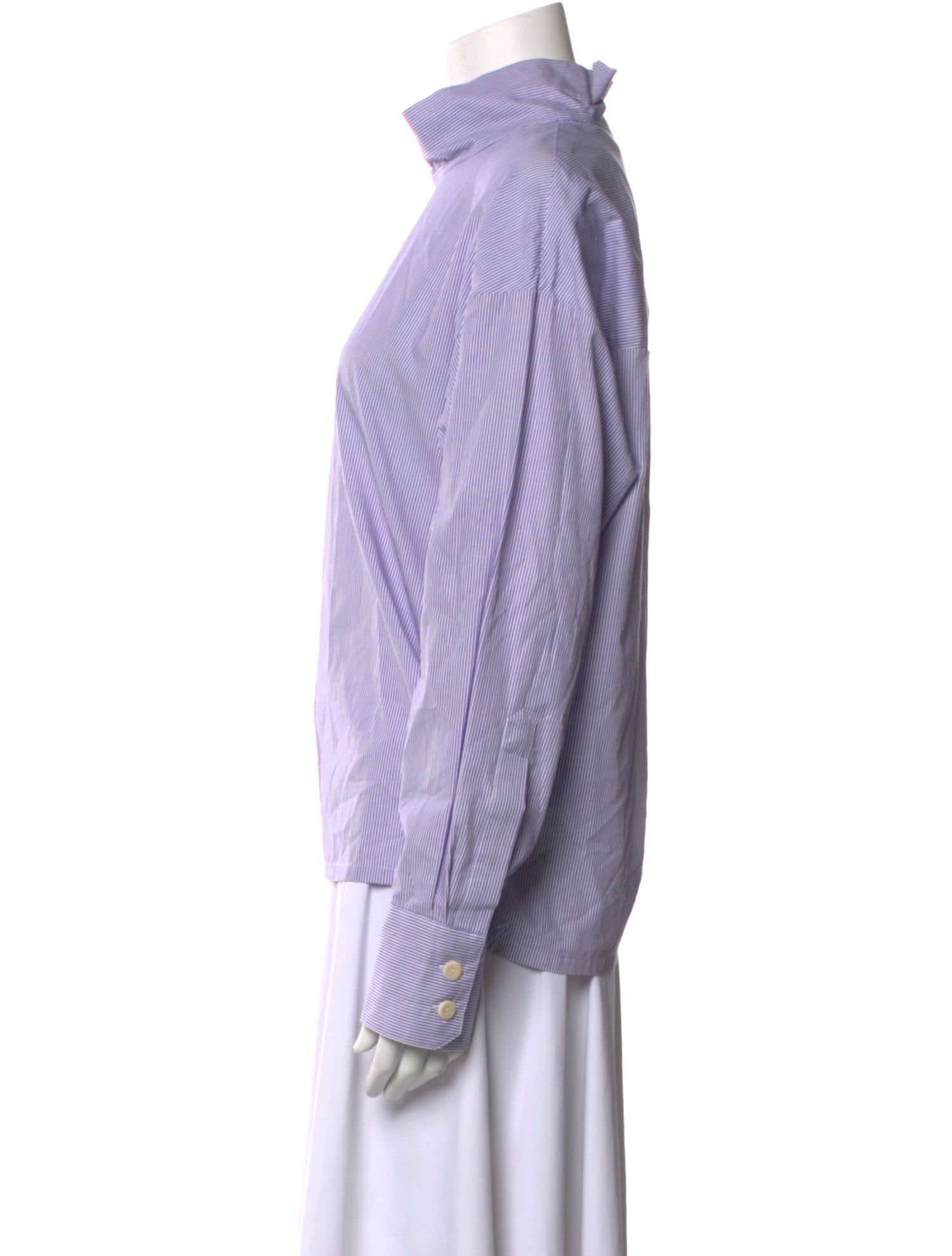 Maria McManus Striped Turtleneck Top