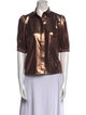 Maria McManus Short Sleeve Button-Up Top