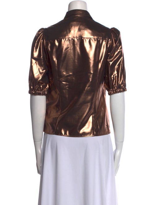 Maria McManus Short Sleeve Button-Up Top